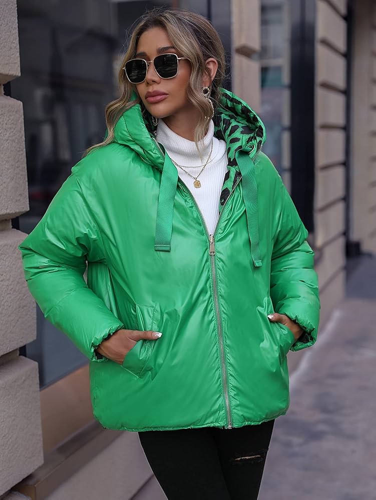 DAIRIKU】KOREAN Jacket with Fur Hoodie（Furry Hooded